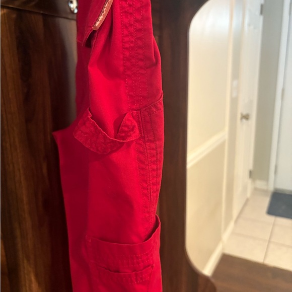 Koi Red Women's scrub set with Floral Accent - Picture 5 of 8